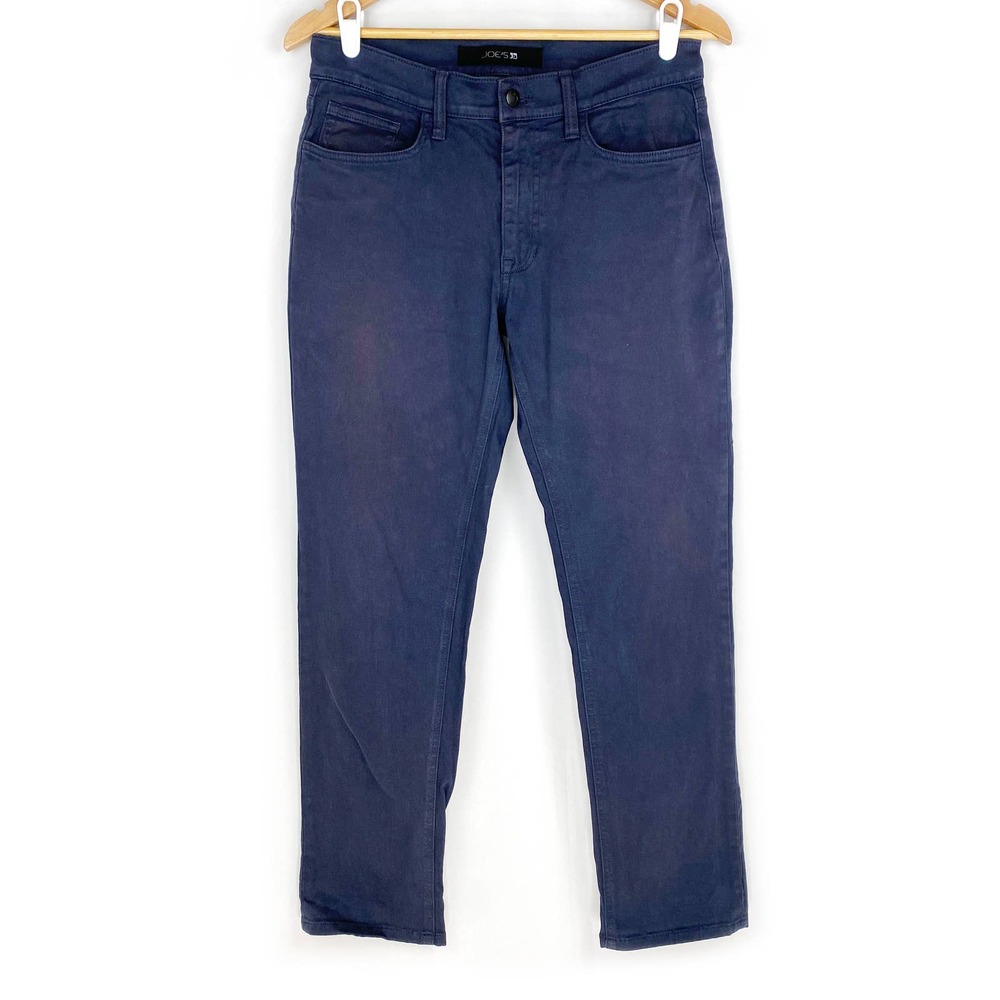 Joe's Jeans Dress Pants Navy Blue Chino Straight Leg High Rise Stretch Work 29